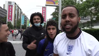 England Fans React To England Win At Wembley
