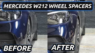 12mm Mercedes W212 Wheel Spacers Before and After | BONOSS Mercedes-Benz Accessories (bloxsport)