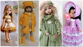 Most Cute Knitted & Crochet Dress Designs for Dolls/Baby girl Crochet Dress Ideas