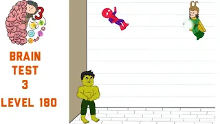 Brain Test 3 Level 180 Spiderdude must be saved Walkthrough