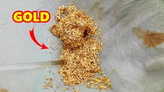 Gold recovery techniques Gold plated pins circuit board scrap