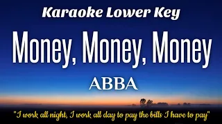 ABBA - Money, Money, Money Karaoke Lower Key