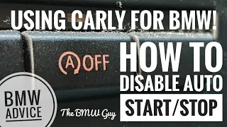 How to *PERMANENTLY DISABLE* Auto Start/Stop - BMW 120d E87!