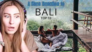 Top 10 places to visit in Bali Indonesia | Girl From Earth | Carlie Shea What Now Reaction