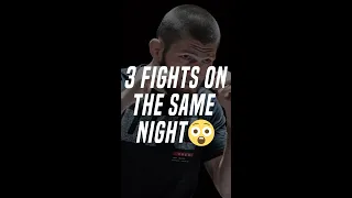 Khabib says that he can fight with Nate Diaz, Conor McGregor, and Eddie Alvarez on the same night.
