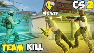 FUNNY TEAM KILLS on CS2 NEW MAP - COUNTER STRIKE 2 MOMENTS #8