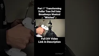 Transforming Dollar Tree Doll Into Wicked #diy #wicked #dollartreediy #diydollartree #glam