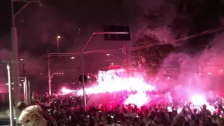 São Paulo x Atlético Nacional - Semifinal - Libertadores 2016 - Chegada do Ônibus