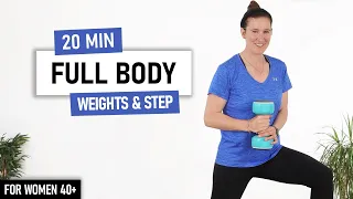 20 MIN Full Body Dumbbell Strength Workout for Women over 40
