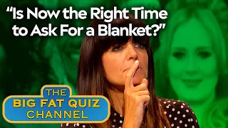 Claudia Winkleman SCREAMS Happiness At Arrival Of Blankets | Big Fat Quiz