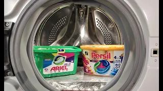 Experiment - Ariel vs Persil - in a Washing Machine - Foam