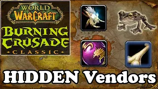 Secret & Hidden Vendors in World of Warcraft The Burning Crusade Classic