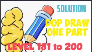 DOP LEVEL 181 TO 200  | Draw One Part Level 181 TO 200 solution walkthrough answer