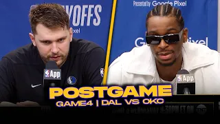 Mavs/Thunder Postgame, Luka, SGA, Jalen Williams, Chet, Coaches Reactions | 2024 WCSF, GM4