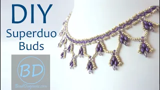 Tutorial - Superduo Buds Necklace