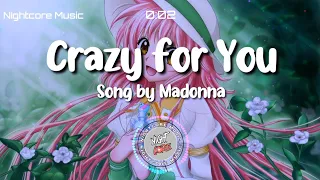 Nightcore - Crazy For You Song by Madonna