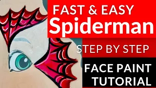 Spider-Man Face Paint - How to face paint Spider Man