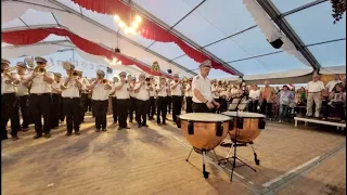Neusser Bürger Schützenfest 2023 / Grosser Zapfenstreich im Festzelt (29. August 2023)