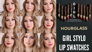 HOURGLASS GIRL STYLO LIP SWATCHES