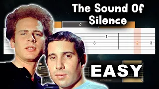 The Sound of Silence - Simon and Garfunkel - EASY Guitar tutorial (TAB AND CHORDS)