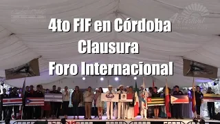Clausura del 4to Festival Internacional de Folclore - Foro Internacional