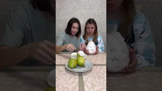 Choose food challenge 😂 Huge pear or many small pears? 🧐 #shorts Best video by Hmelkofm