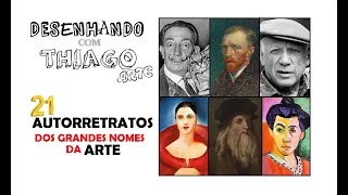 AUTORRETRATOS FAMOSOS NA ARTE (Desenhando com Thiago)