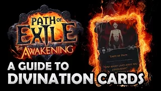 Path of Exile Awakening: What Are DIVINATION CARDS? - How Divination Cards Work & Where they Drop