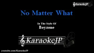 No Matter What (Karaoke) - Boyzone