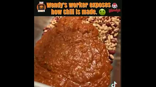 Wendy's Worker Exposes how their Chili is made (you won't believe).