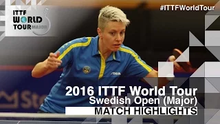 2016 Swedish Open Highlights: Matilda Ekholm vs Han Ying (R32)