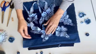 You can make this Beautiful Denim TOTE BAG from old jeans DIY Tutorial