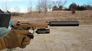 Beretta M9A3 Supressed Slow Motion