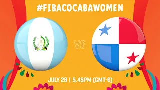 Guatemala v Panama | Full Basketball Game | COCABA Women's Championship  2022