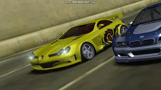 Ronnie's Mercedes Benz SLR McLaren vs Razor's Bmw Mostwanted Speedtrap and Drag Race