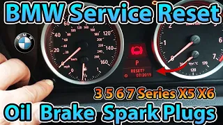 BMW X5 E70 Reset Brake Fluid Service Light (oil, brake, plugs)
