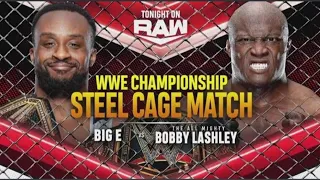STEEL CAGE MATCH BOBY LASHLEY VS BIG E WWE CHAMPIONSHIP