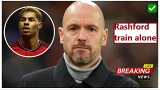 Just Now 🚨Erik ten Hag made Marcus Rashford train alone and rejected his plea to play vs Newport