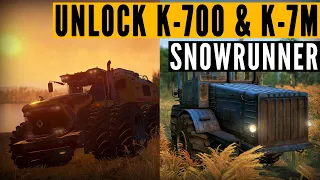 How to UNLOCK the SnowRunner Kirovets K-700 & K-7M