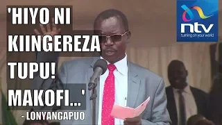 Forget 'kijana fupi round', Governor Lonyangapuo gives another hilarious speech