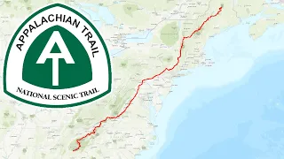 Full Appalachian Trail Map #Shorts