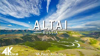 FLYING OVER ALTAI (4K UHD) - Relaxing Music Along With Beautiful Nature Videos - 4K Video HD