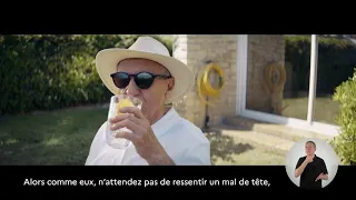 Canicule Santé Publique France "restez au frais buvez de l'eau" Pub 45s