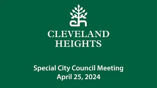 Special City Council April 25, 2024