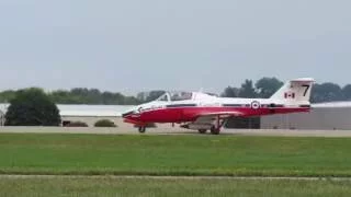 Canadian Forces Snowbirds Arrival at EAA AirVenture 2016 (Wednesday)