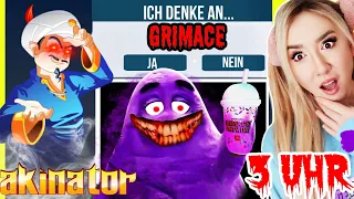 Kennt AKINATOR den LILA GRIMACE shake & GAME MASTER um 3 Uhr nachts (GRUSELIG)