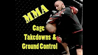 MMA Cage Takedowns And Ground Control #mma #ufc #wrestling #jiujitsu #clinch