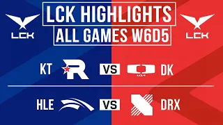 LCK Highlights ALL GAMES Week 6 Day 5 | LCK Spring 2024