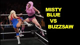 WWE 2K18 Misty Blue vs Buzzsaw - Knockout Match