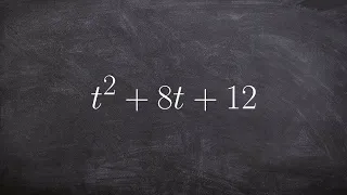 Factoring a trinomial a = 1